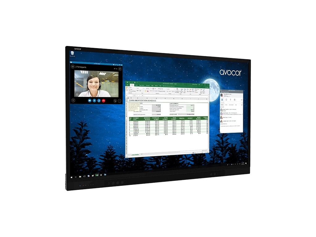 Avocor VTF-7550 75" Interactive Flat Panel Display – Clary Business Machines