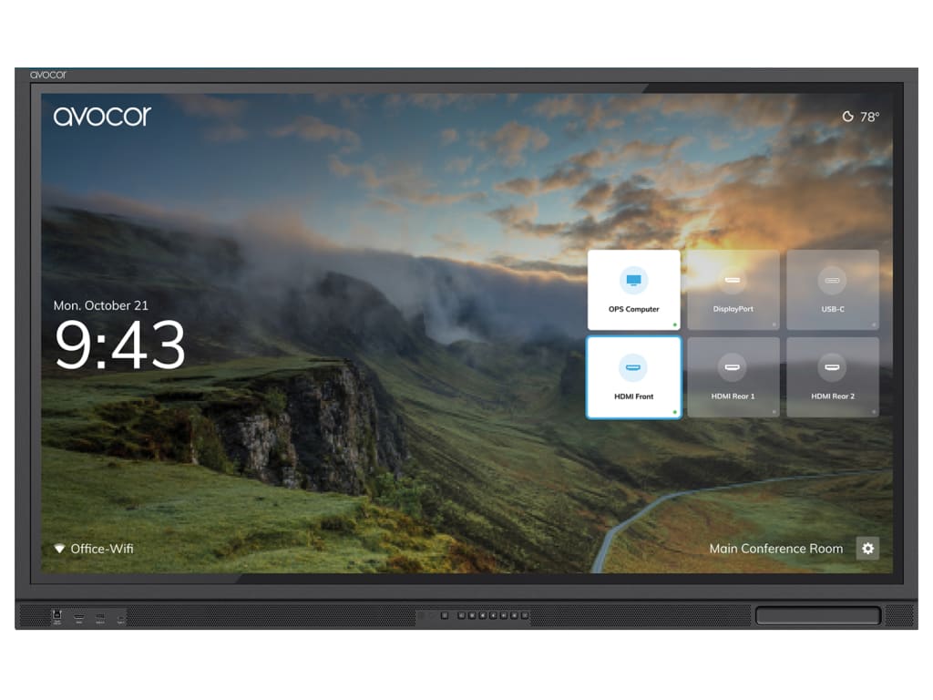 Avocor AVE-5530 55" Interactive Flat Panel Display – Clary Business Machines