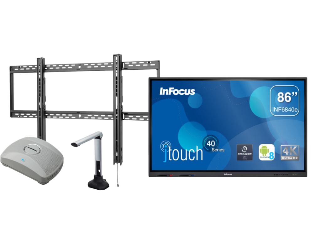 InFocus 86JTouch40Kit 40" Interactive Flat Panel Display Package – Clary Busines