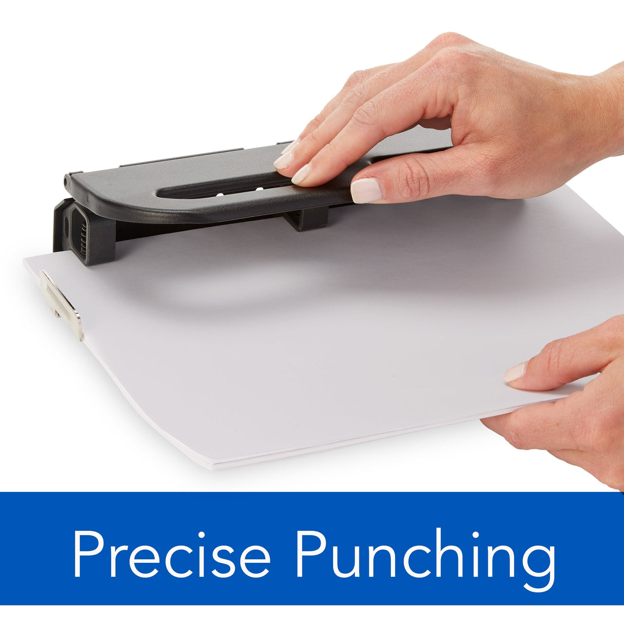 Swingline Easy Touch Heavy Duty Punch, 2-7 Hole, Semi-Adjustable, 24 Sheets