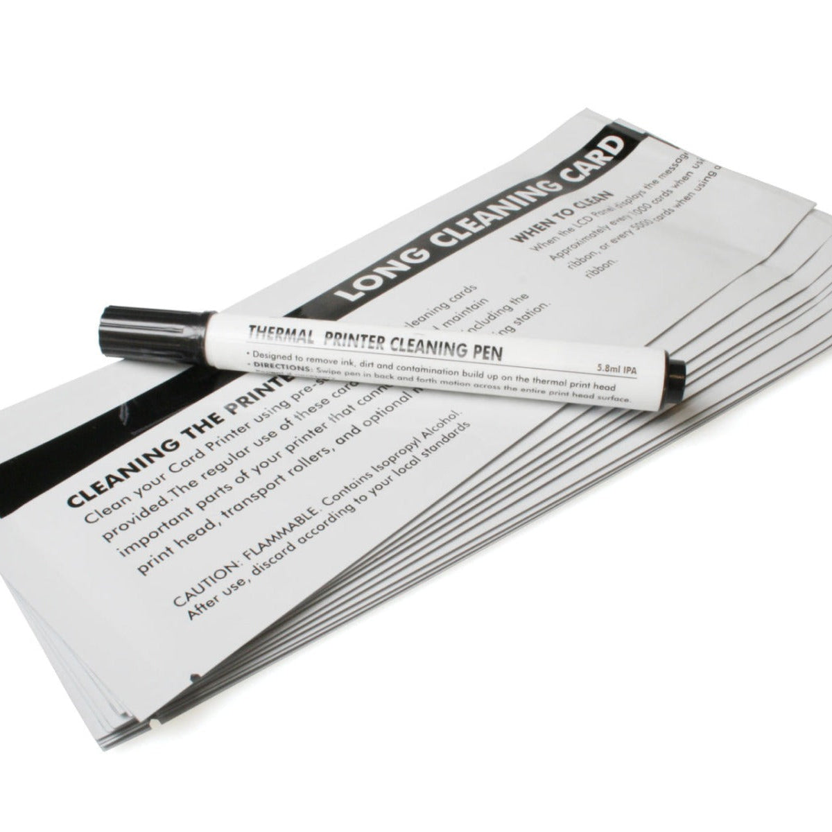 Magicard Pronto ID Card Color Printer Cleaning Kit (5T cards/1 pen) – Clary Busi