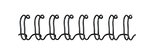 Fellowes Black Wire Binding Combs, 1/2" - 100 Sheet Capacity