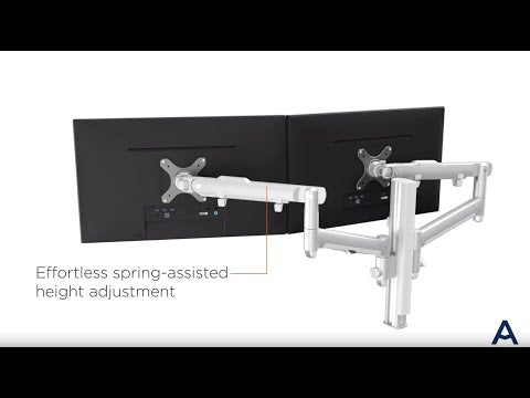 Atdec AWMS-2-D40-F-B 618mm Dual Dynamic Arms on 400mm Post