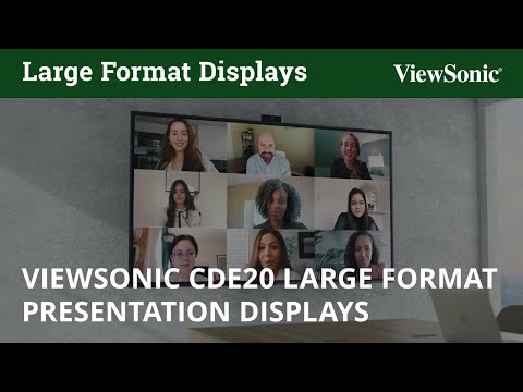 ViewSonic CDE7520-W1 75" Presentation Display