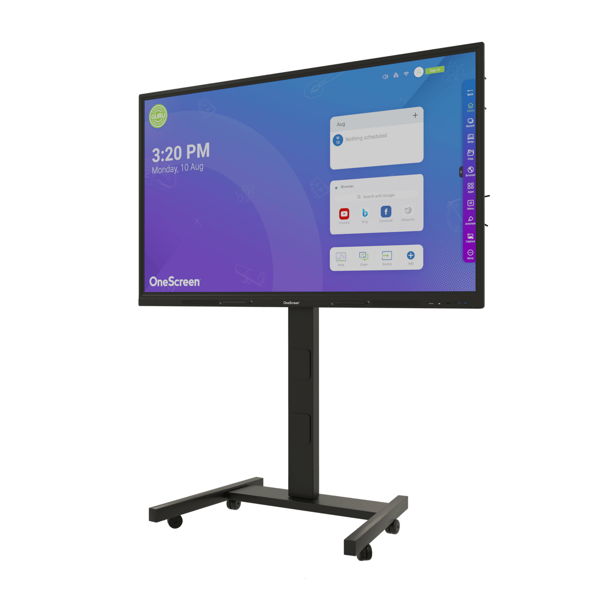 OneScreen TL7 105" Interactive Flat Panel Display