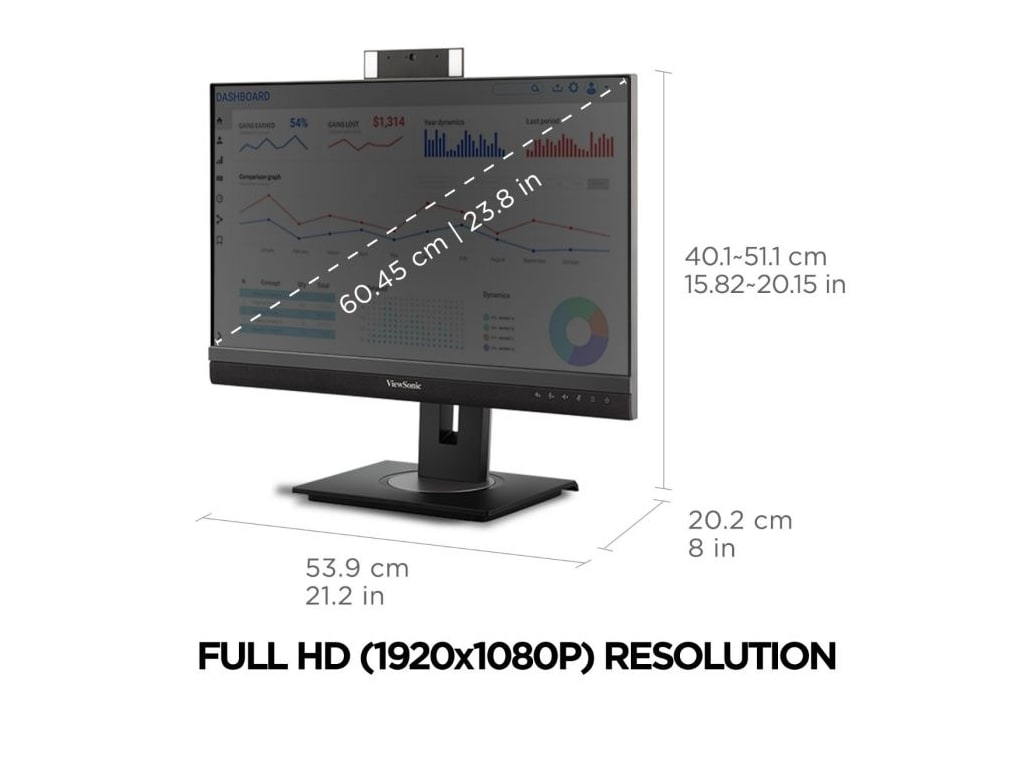 ViewSonic VG2456V 24" Video Conference Monitor
